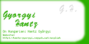 gyorgyi hantz business card